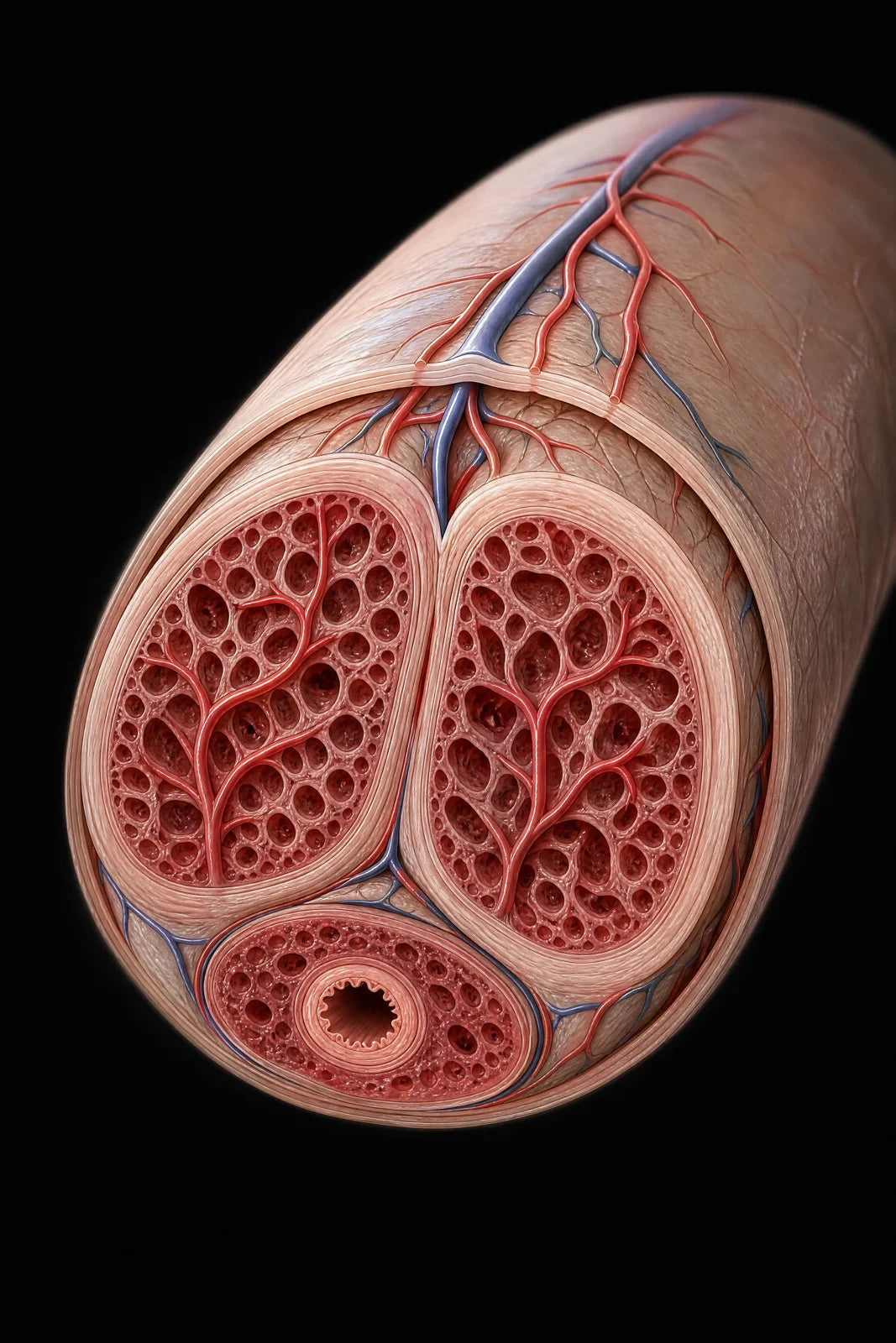 Blood flow — vascular illustration
