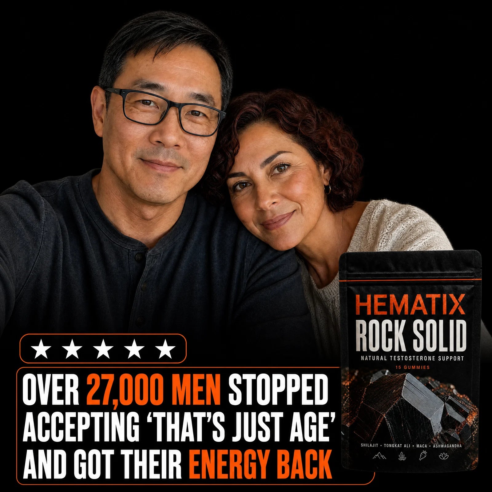 HEMATIX ROCK SOLID — 27,000+ men got their energy back